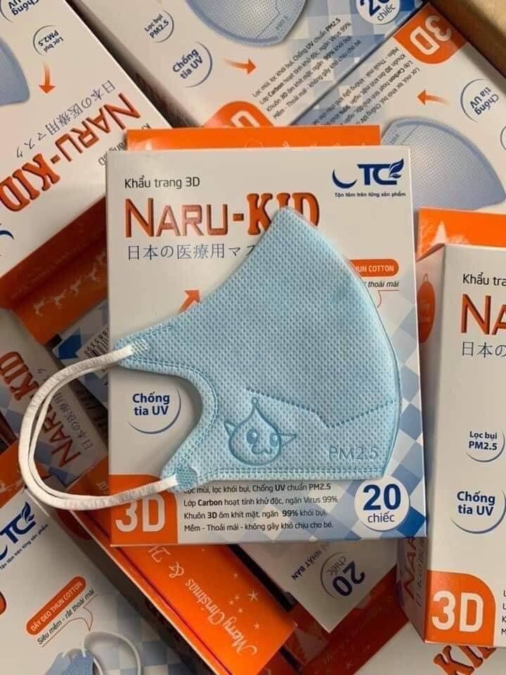 KHẨU TRANG 3D NARU-KID 10 CHIẾC