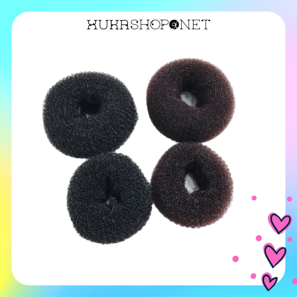 Búi tóc độn tóc donut chất liệu mút