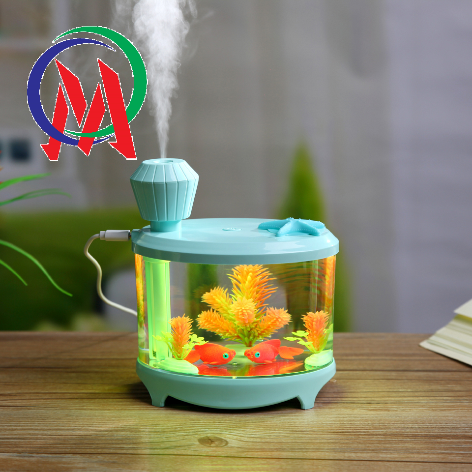 [HCM][HÀNG SẴN]  Máy tạo độ ẩm hình bể cá mini (4 màu)