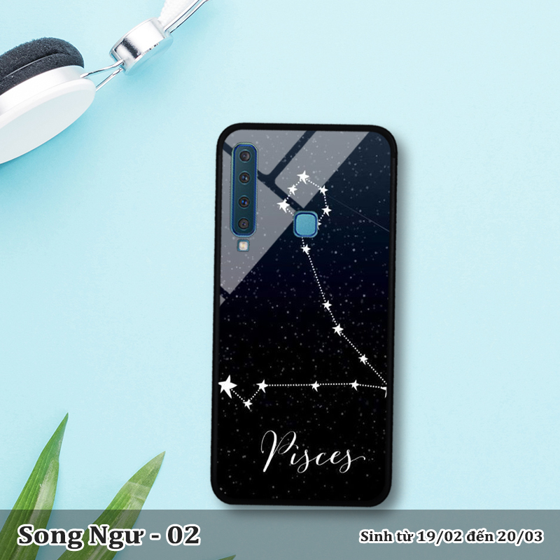 Ốp kính SAMSUNG A9 2018 in cung hoàng đạo