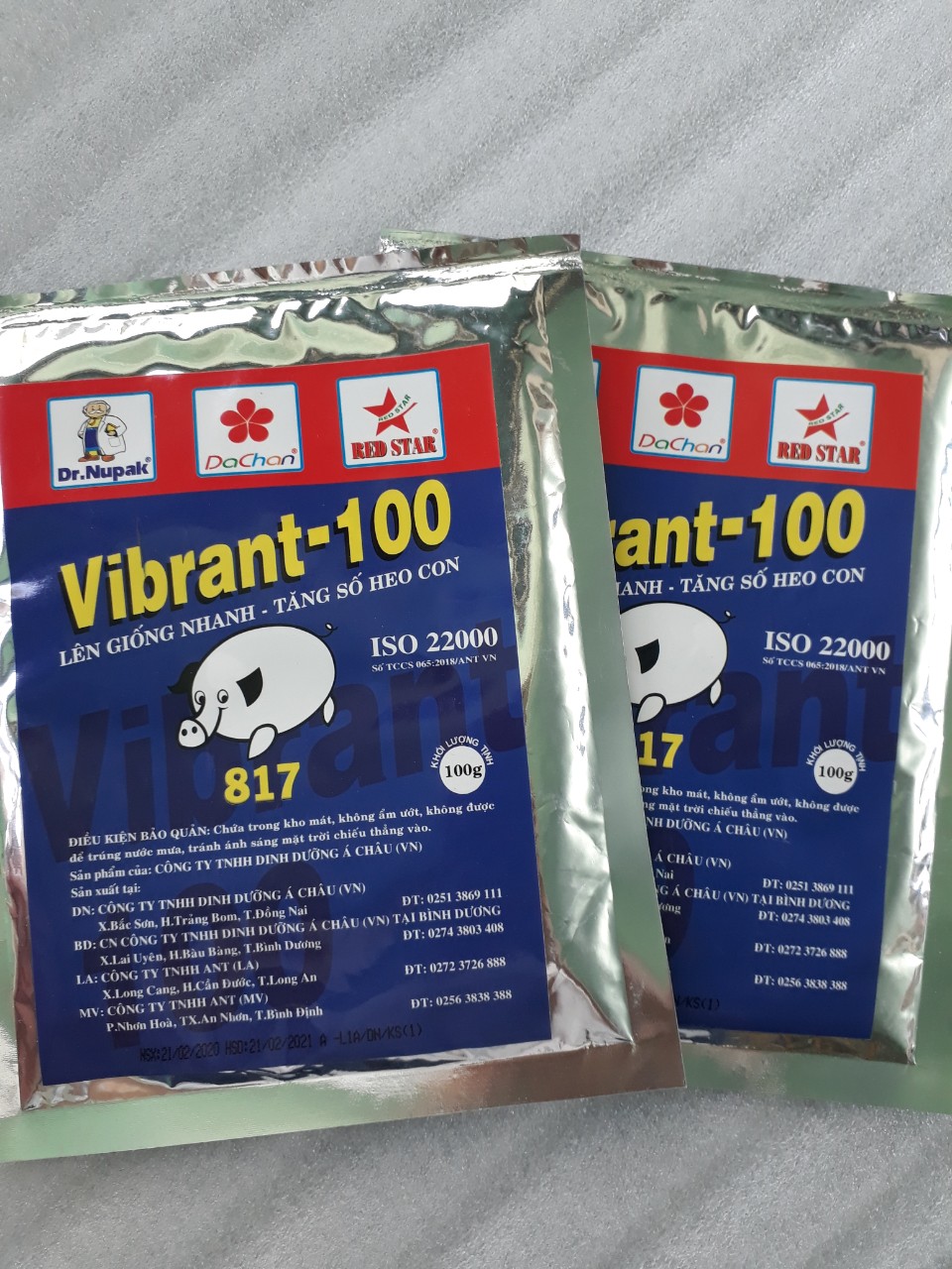 Vibrant 100 , lên giống nhanh, tăng số heo con