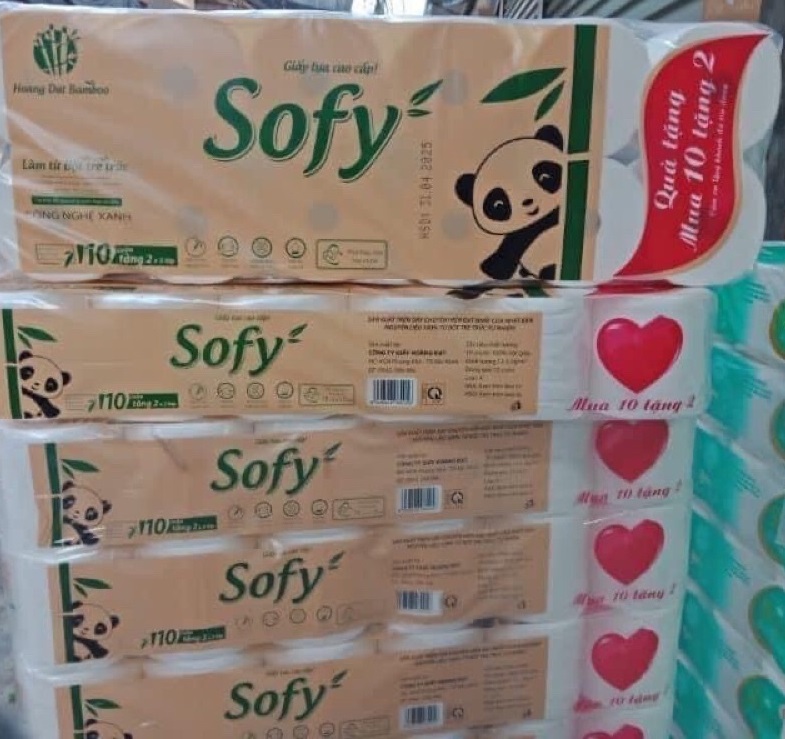 Giấy vệ sinh gấu trúc Sofy 12 cuộn/bịch