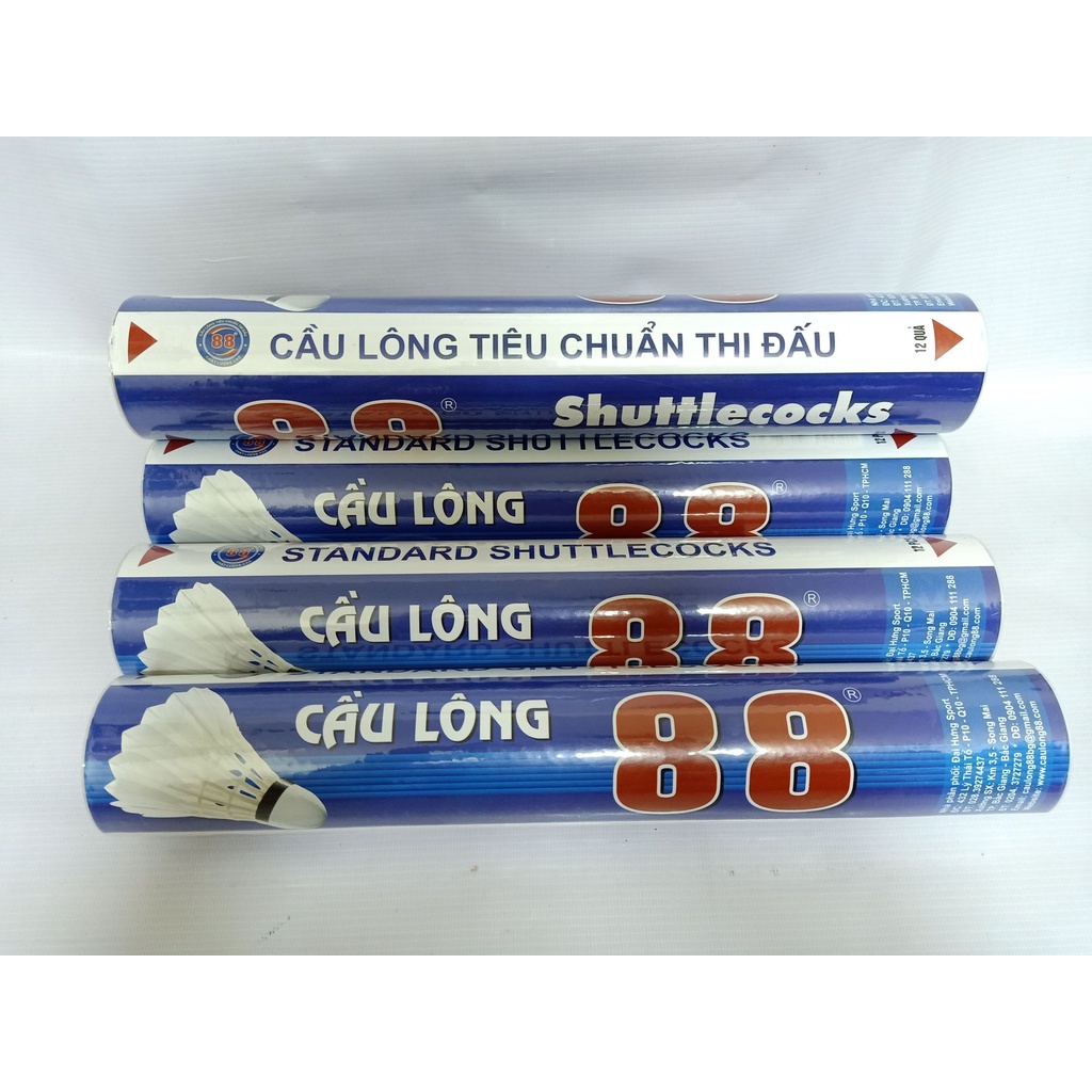 Quả cầu lông 88 ( 12 trái ) Ống cầu lông 88