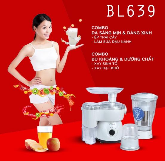 MÁY XAY ÉP ĐA NĂNG OSAKA BL639 (4 TRONG 1)