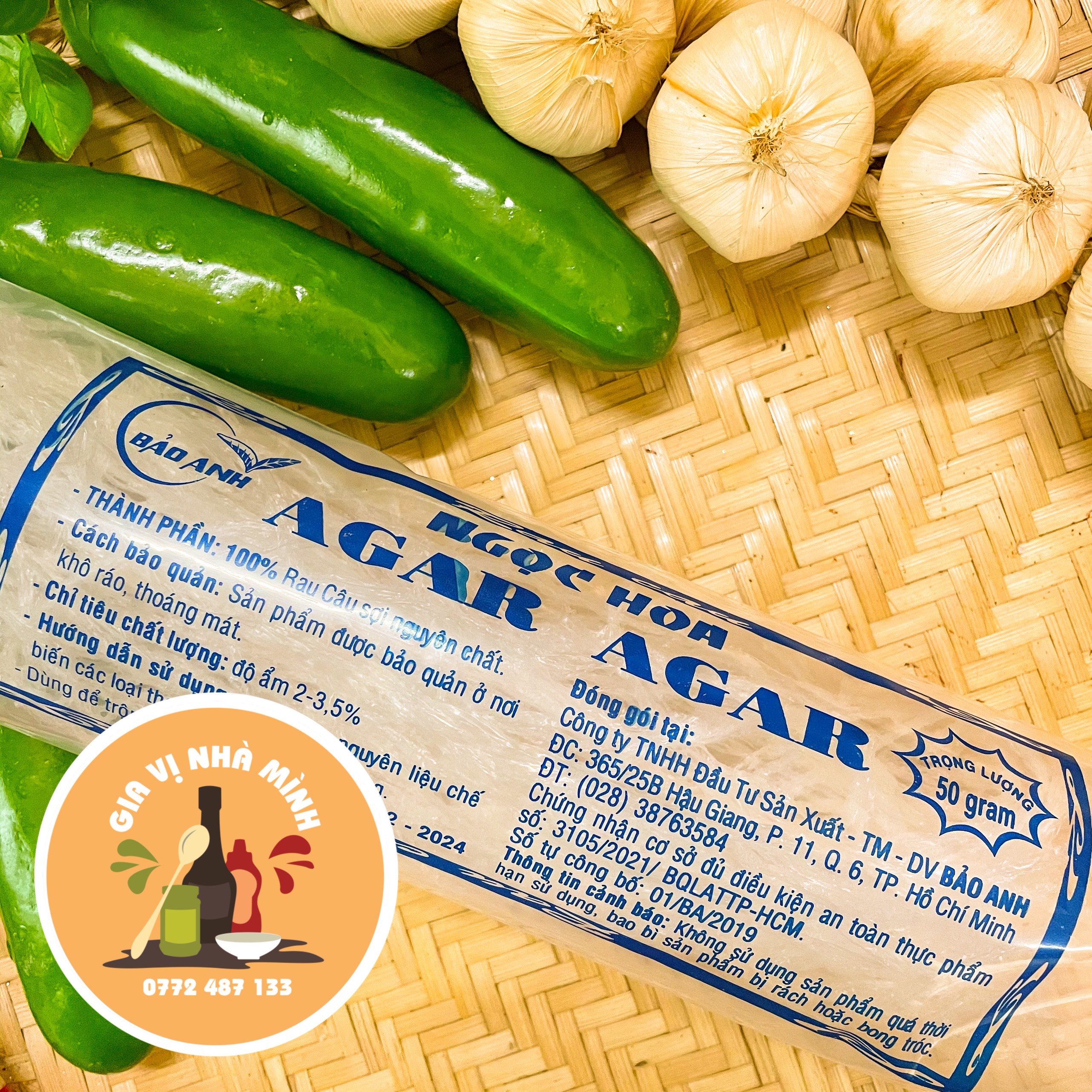 Rau câu sợi ngọc hoa 50gr