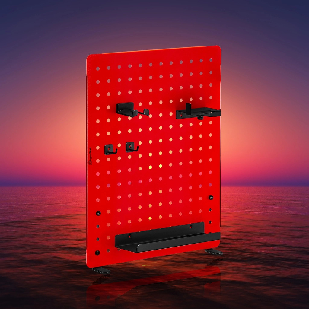 Bảng treo đồ Pegboard HyperWork PG-02 ( Hyperwork PG02 ) Sơn tĩnh điện cao cấp, 14 phụ kiện đi kèm - Hàng chính hãng