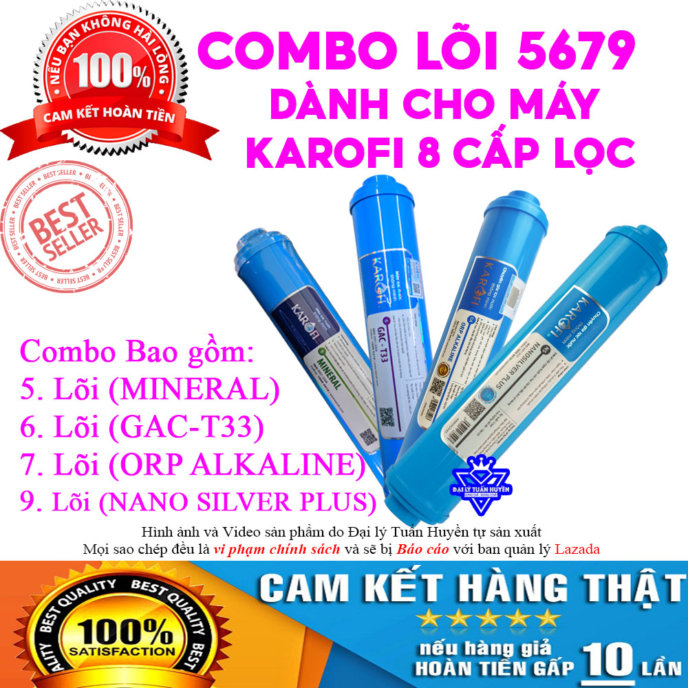 Combo lõi 456789 Karofi chính hãng