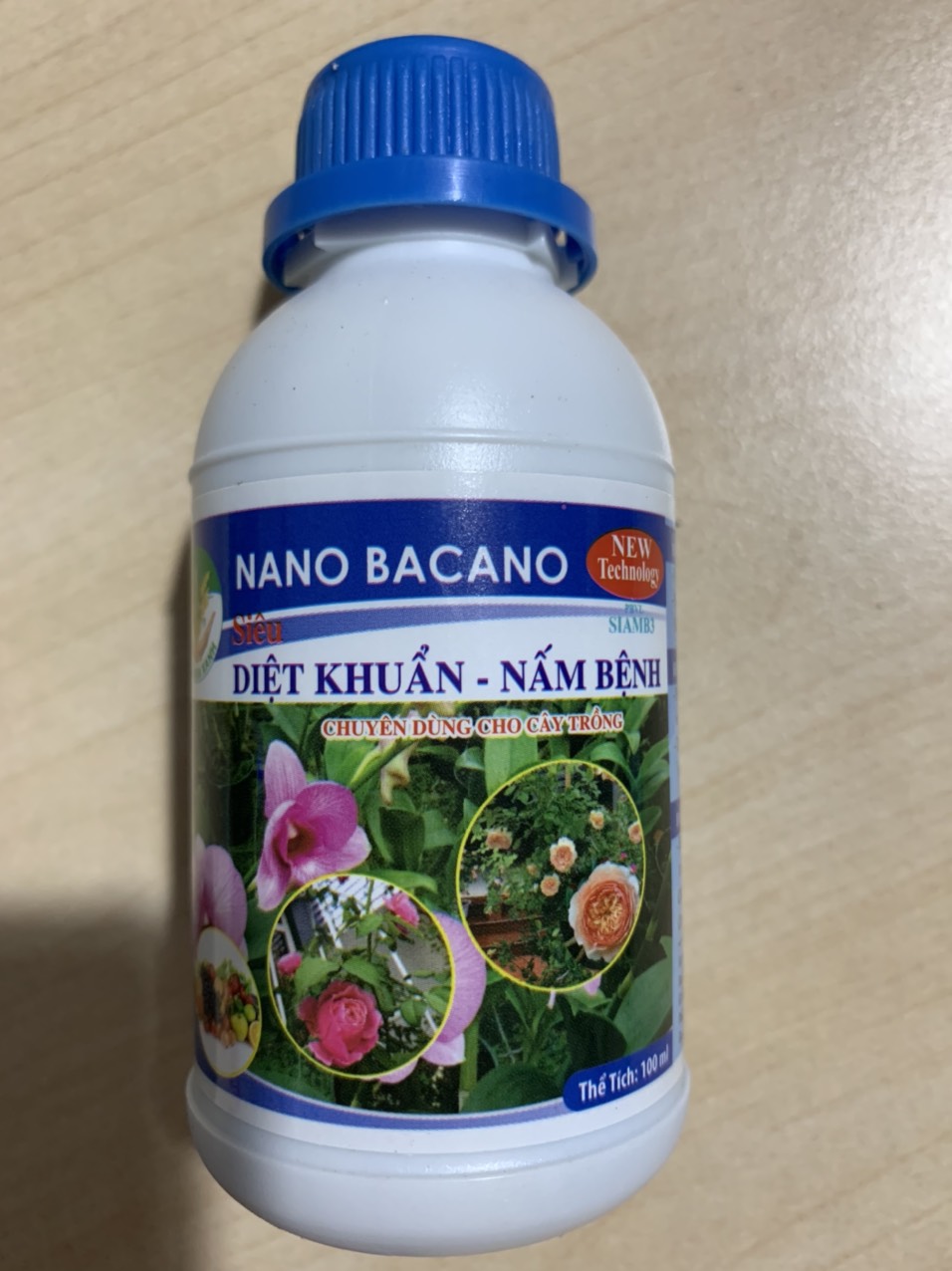 Chai 100ml Chế Phẩm NANO BACANO siêu Diệt Khuẩn và Nấm Bệnh cho cây trồng
