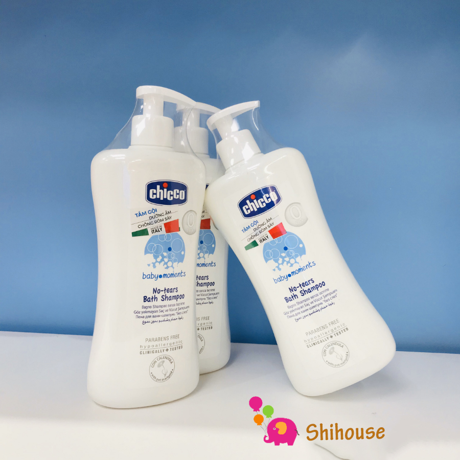 Sữa tắm gội Chicco 500ml vòi nhấn và 200ml