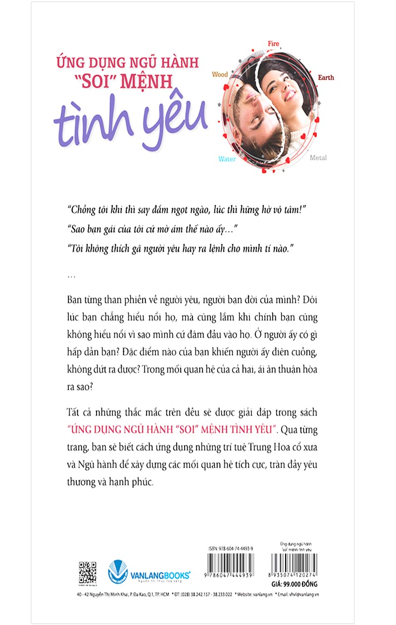 Sách - Ứng Dụng Ngũ Hành "Soi" Mệnh Tình Yêu