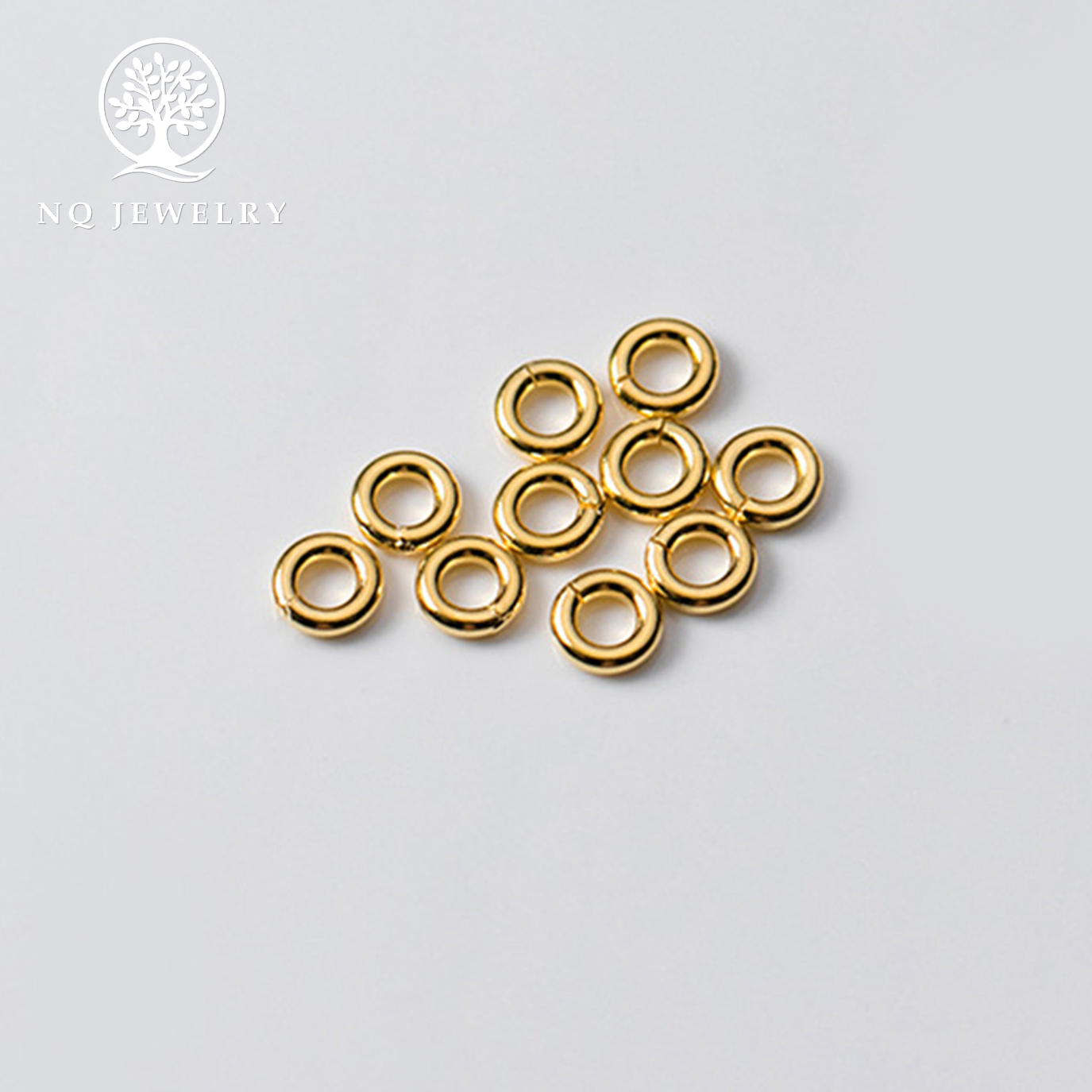 Combo 2 cái khoen bạc mạ vàng - NQ Jewelry
