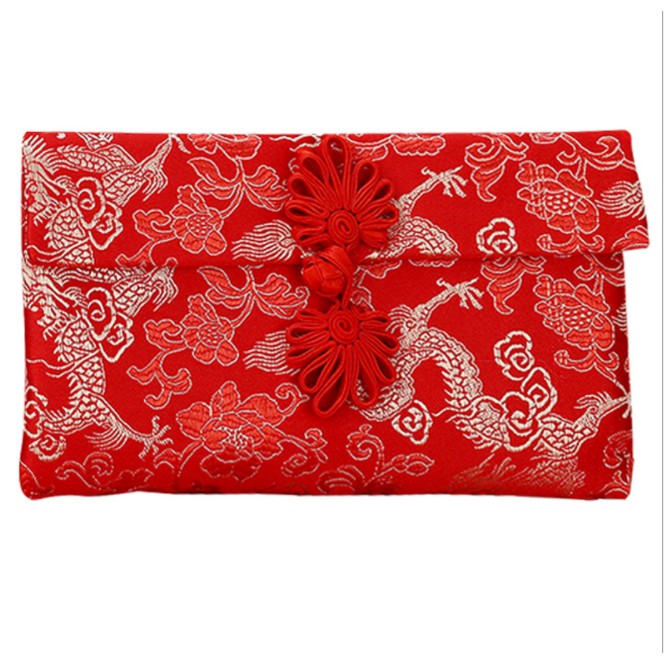 [Kiểu Ngang] Bao Lì Xì Vải Gấm Nhiều Hoa Văn Cao Cấp Cưới Hỏi Nạp TàiNgày Tết
