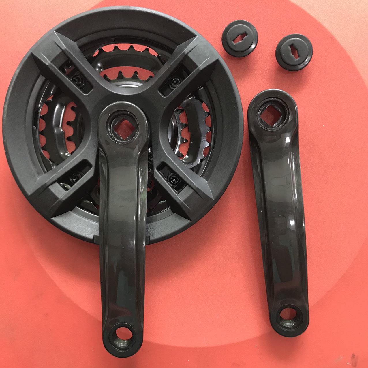 Giò dĩa đùi dĩa xe đạp thép 3 tầng 24/34/42t-170mm cốt vuông