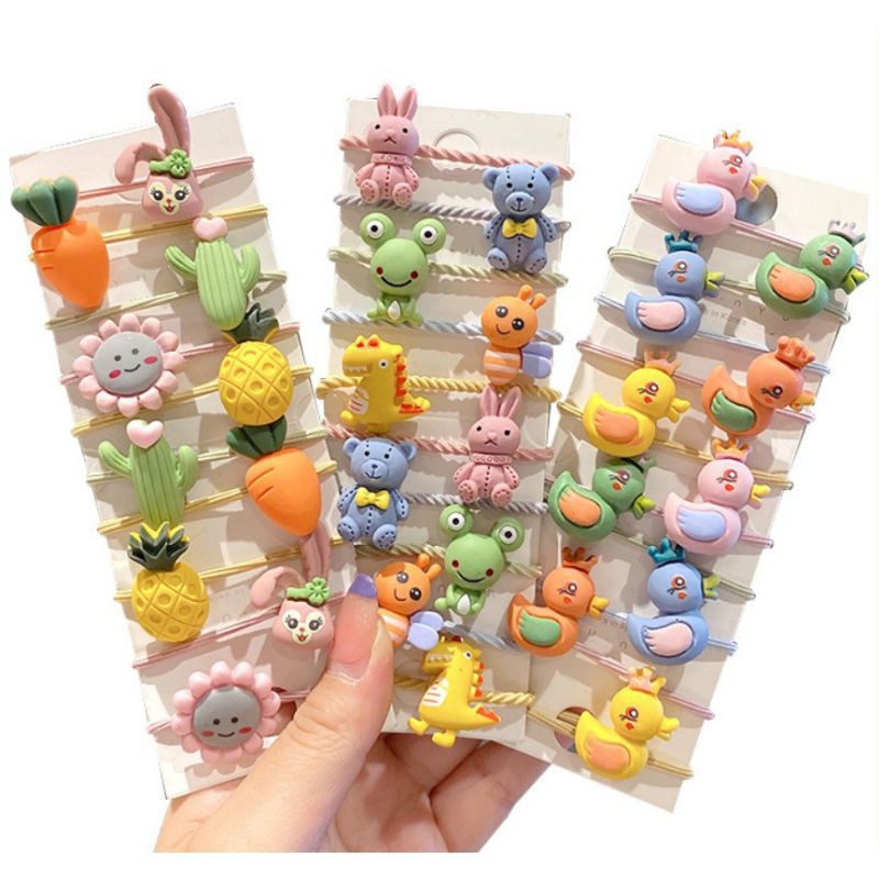 Combo 2 Dây cột tóc bé gái dễ thương, buộc tóc cho bé gái