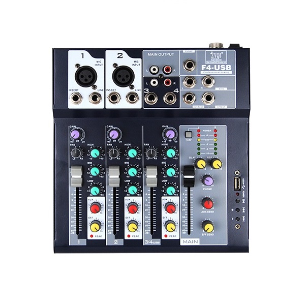 Bàn Mixer Yamaha F4 Không Dây Có Bluetooth Và USB