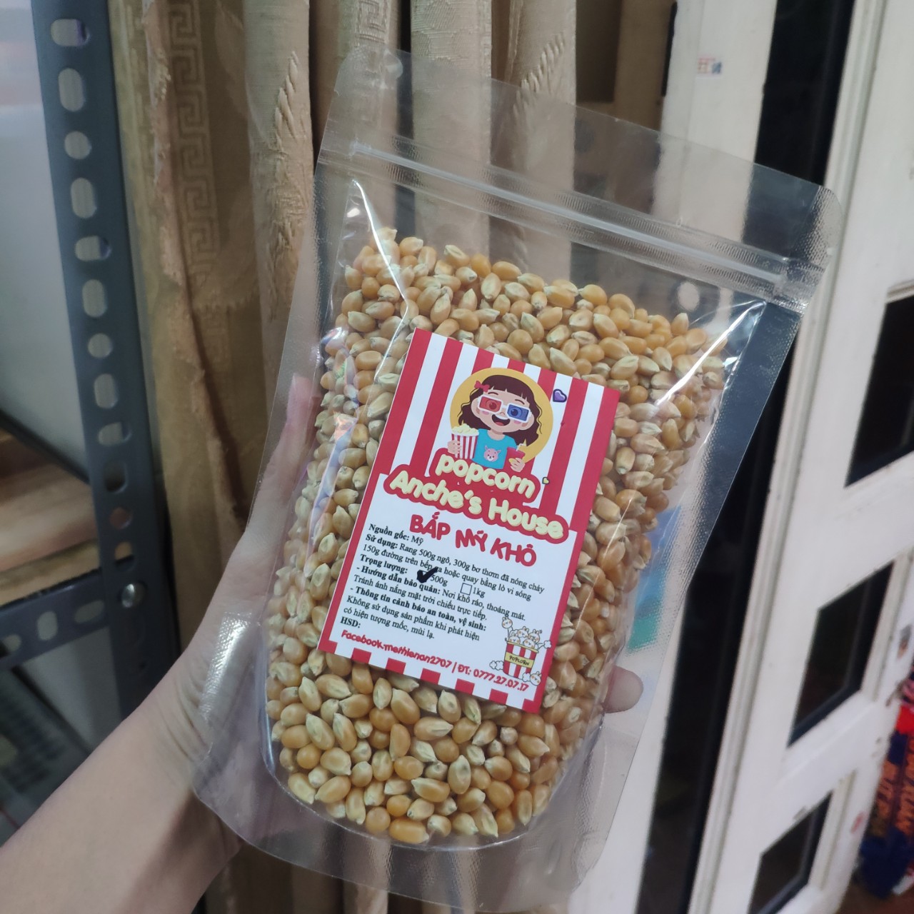 500gr Hạt Bắp Mỹ làm bắp rang bơ