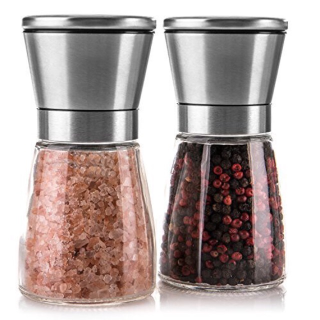 Lọ xay tiêu mini nắp inox 304 cao cấp