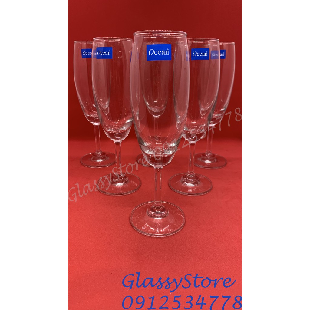 Ly (cốc) thủy tinh Ocean Champagne Flute - 185ml - 1501F07 (Hàng nhập khẩu Thái Lan chính hãng) (1 cái)