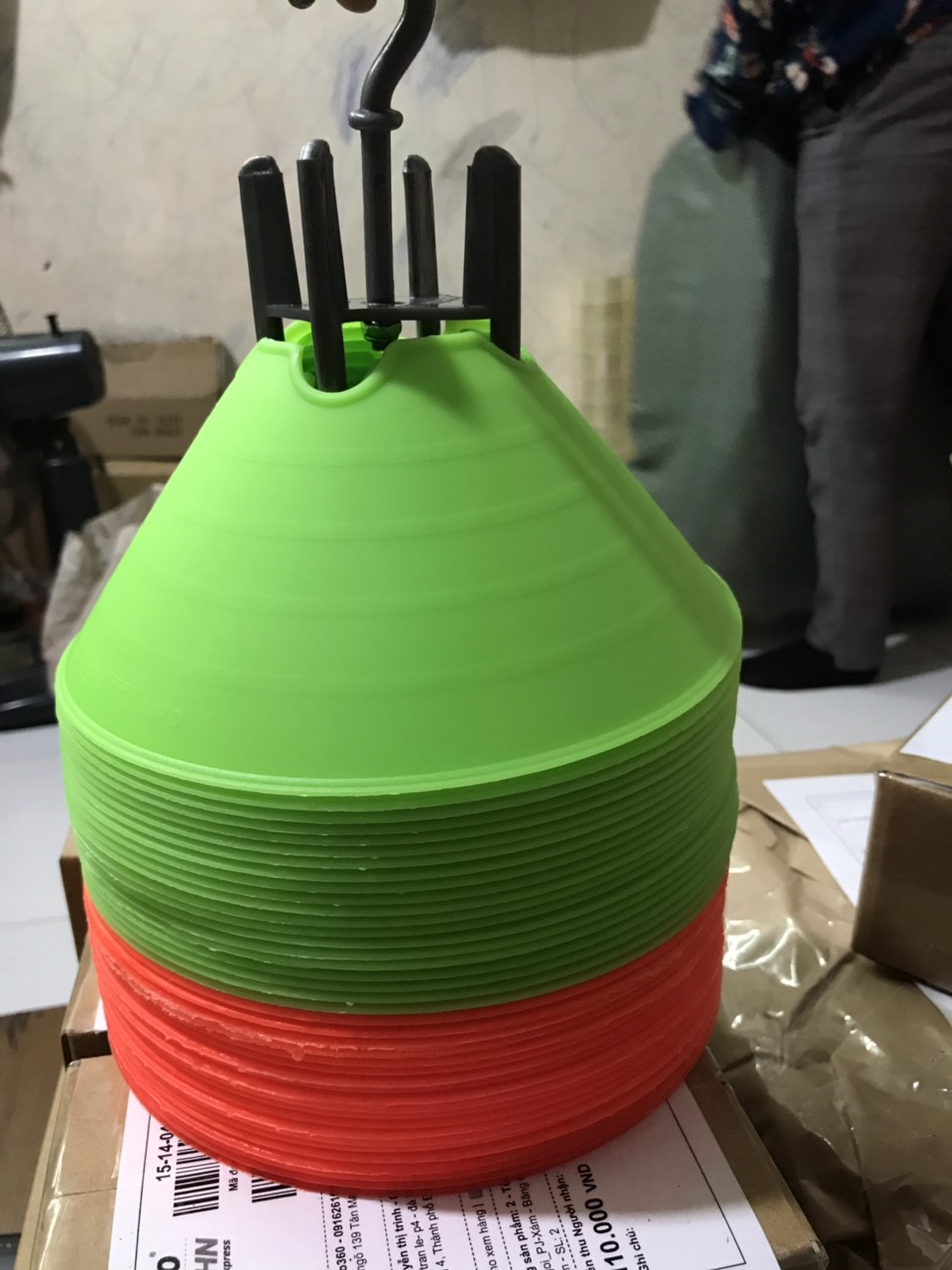 Combo 20 chiếc Marker chiến thuật Cone tập luyện, Nấm chiến thuật bộ có 4 màu