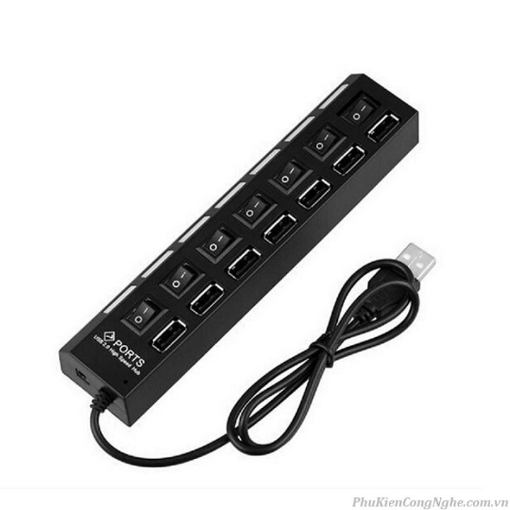 Bộ chia 7 cổng USB - HUB USB 7