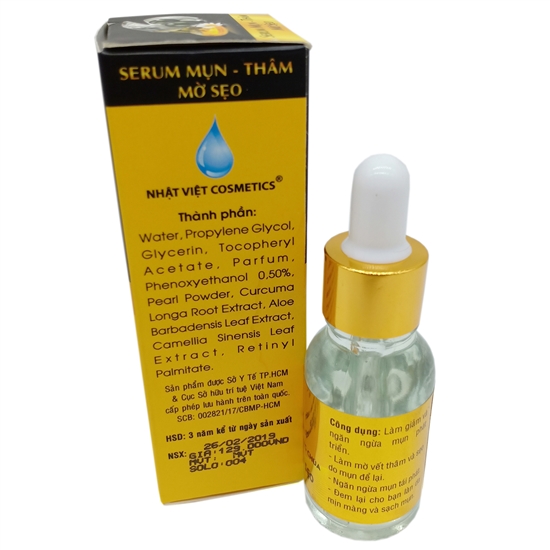 Serum mụn thâm mờ sẹo Nhật Việt Cosmetics 15ml