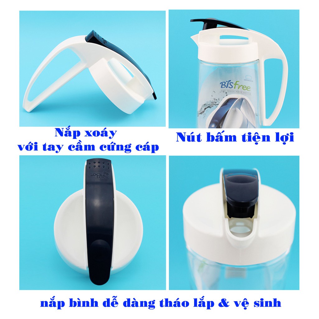 Bình Nước Nhựa Tritan LocknLock Dung Tích 1.6L và 2L ABF631 ABF632