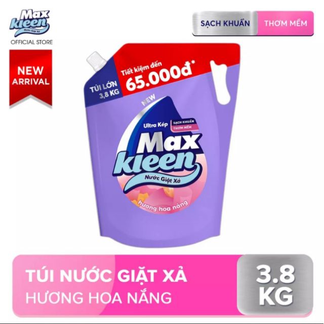 Túi nước giặt xả Maxkleen 3.8kg