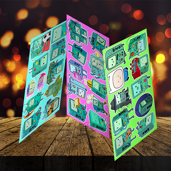 Bộ 100 hình dán sticker BMO biểu cảm dễ thương