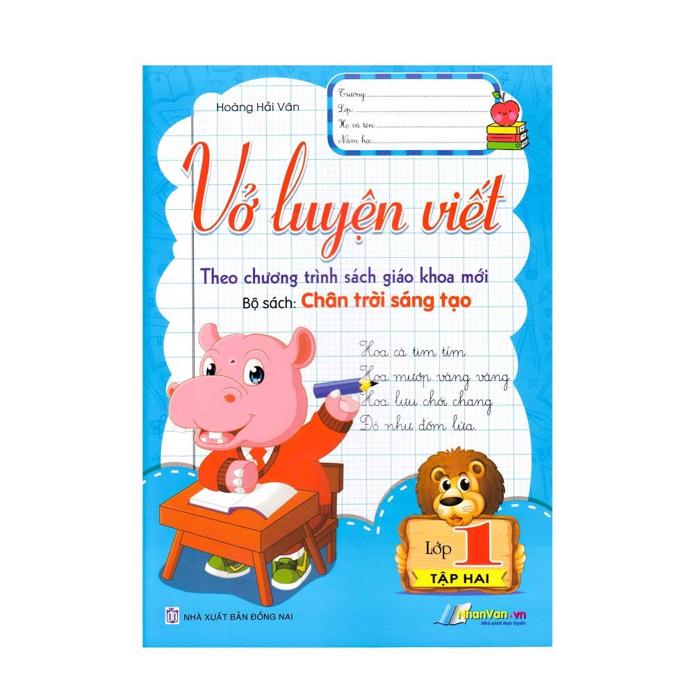 Sách - Vở Luyện Viết Lớp 1 - Tập 2 (Bộ Sách: Chân Trời Sáng Tạo) - 8935072952761