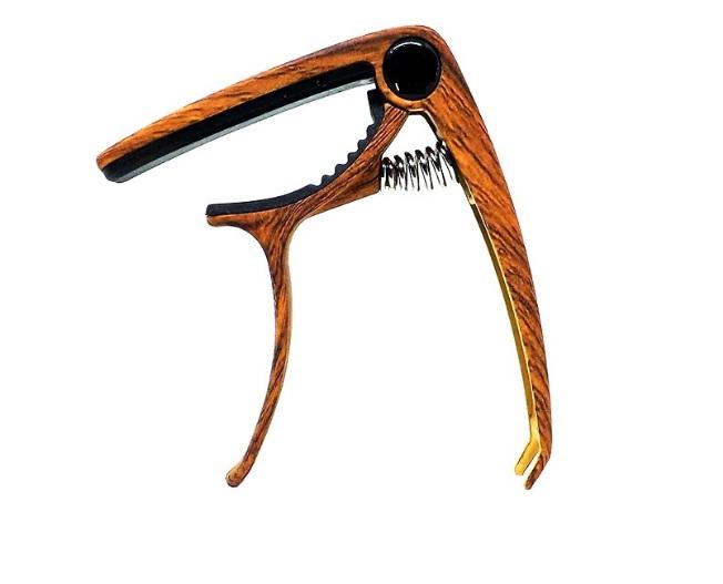 Capo đàn guitar vân gỗ sẫm cây đinh ba capo đàn acoustic guitar ukulele electric ghita