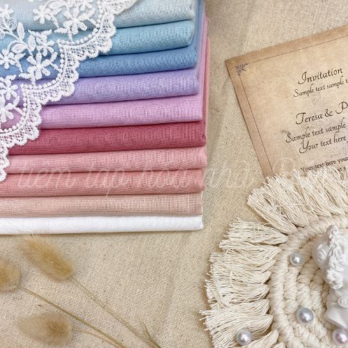 Vải Linen Bột Tông Màu Pastel