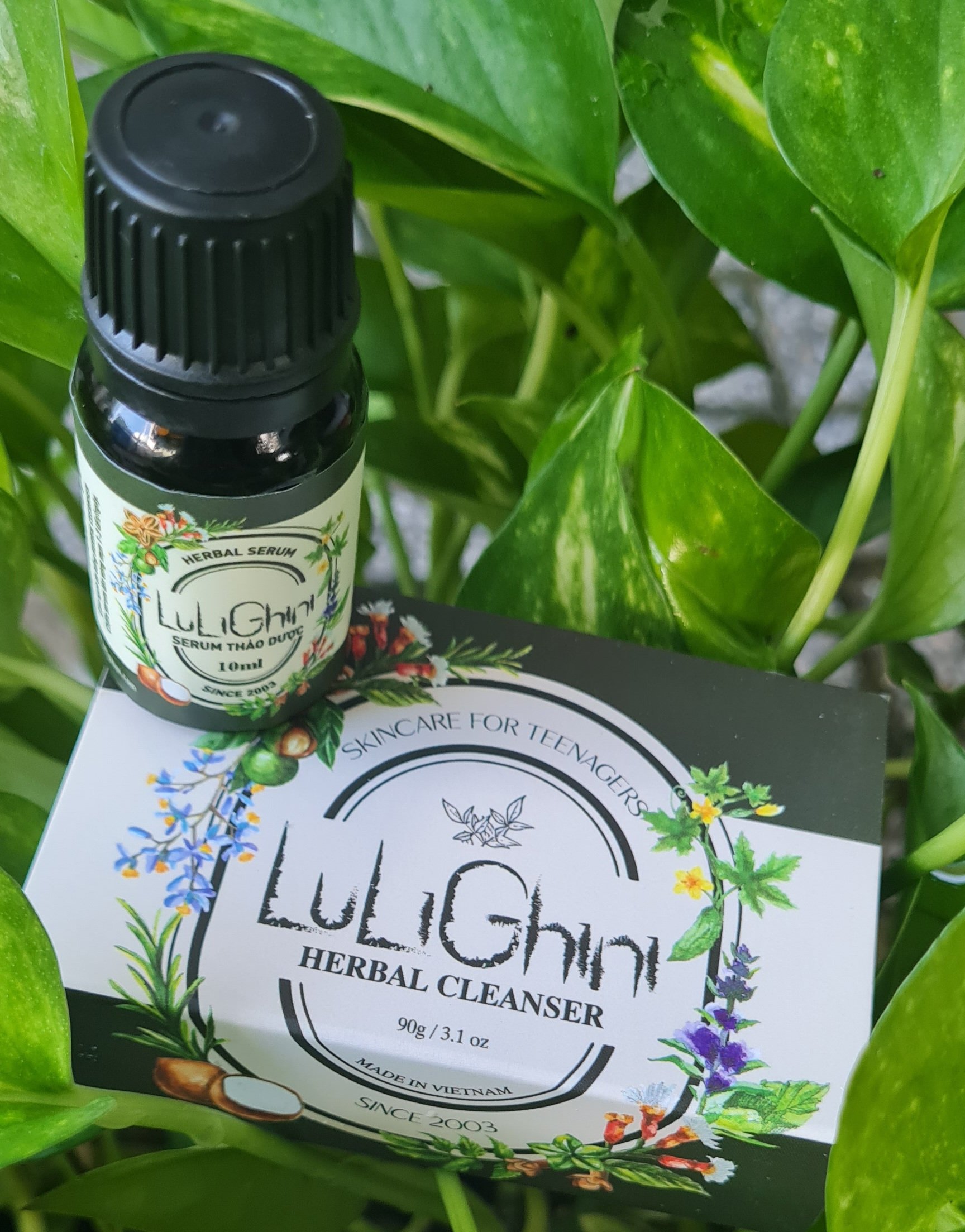 Set Xà bông & serum thảo dược Lulighini