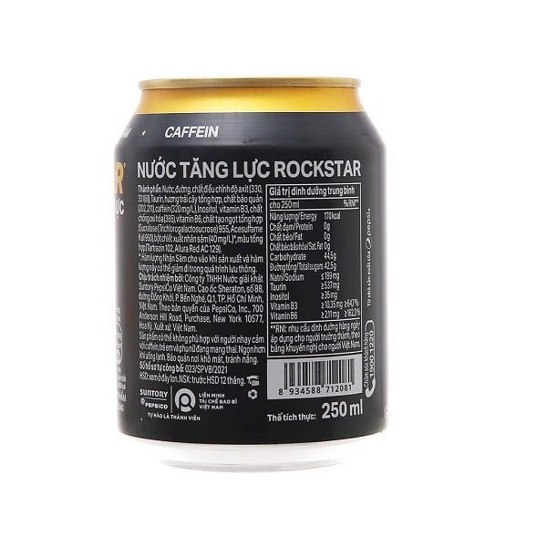 Thùng 24 lon nước tăng lực Rockstar 250ml