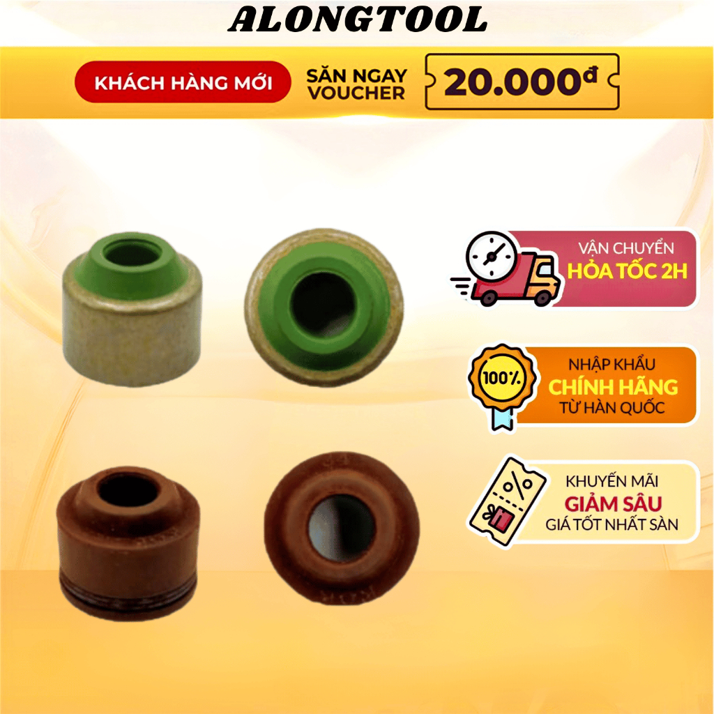 Phớt gít supap xe máy zin HONDA - YAMAHA (giá 10 đôi) ALONGTOOL