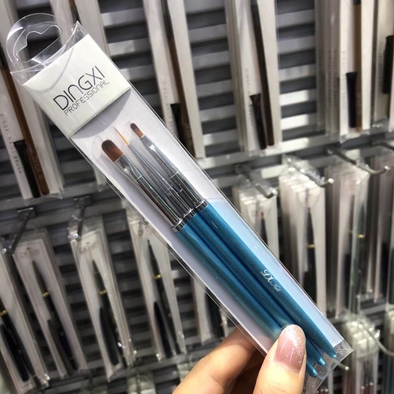 Cọ hoa cúc cọ đắp gel cọ nét móng bộ 3 dingxi