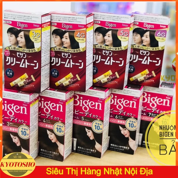 Thuốc nhuộm tóc thảo dược Bigen top 1 Nhật Bản ( nhuộm tóc phủ bạc ) cao cấp