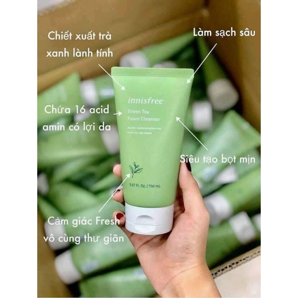 Sữa rửa mặt Innisfree Trà xanh