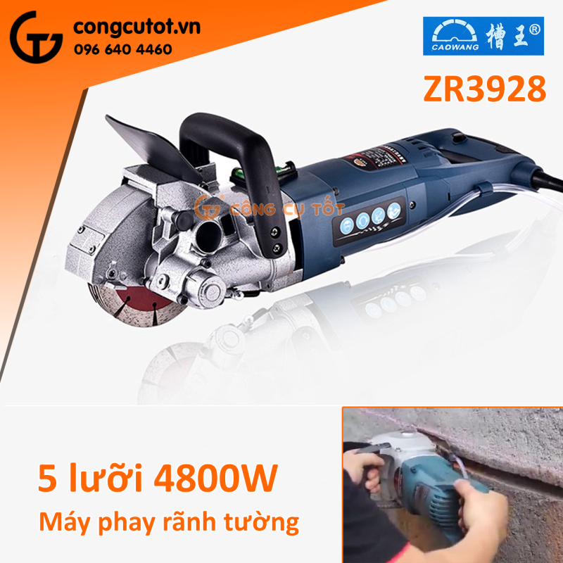 Máy cắt rãnh tường 5 lưỡi CaoWang ZR3928 (CW6121)