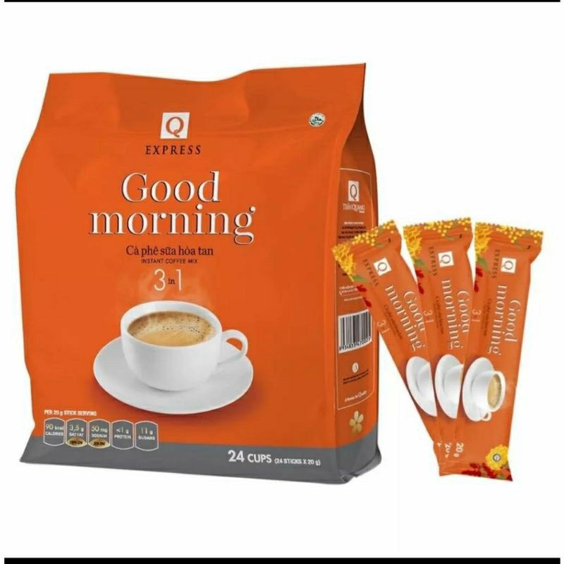 Cà phê sữa uống liền hoà tan Goodmorning Trần Quang Hàng Chuẩn