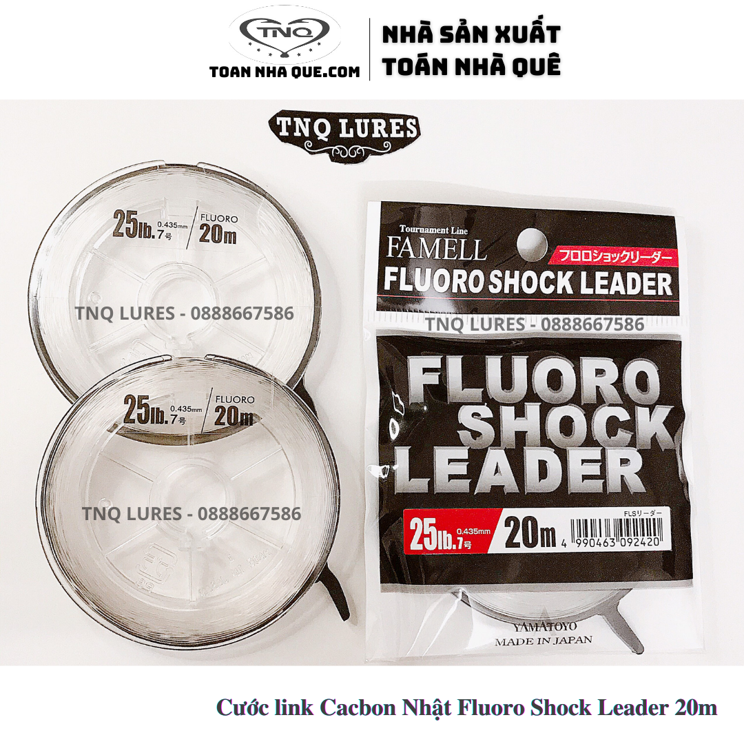 Dây link Cacbon Nhật Fluoro Shock Leader số 6,7,8