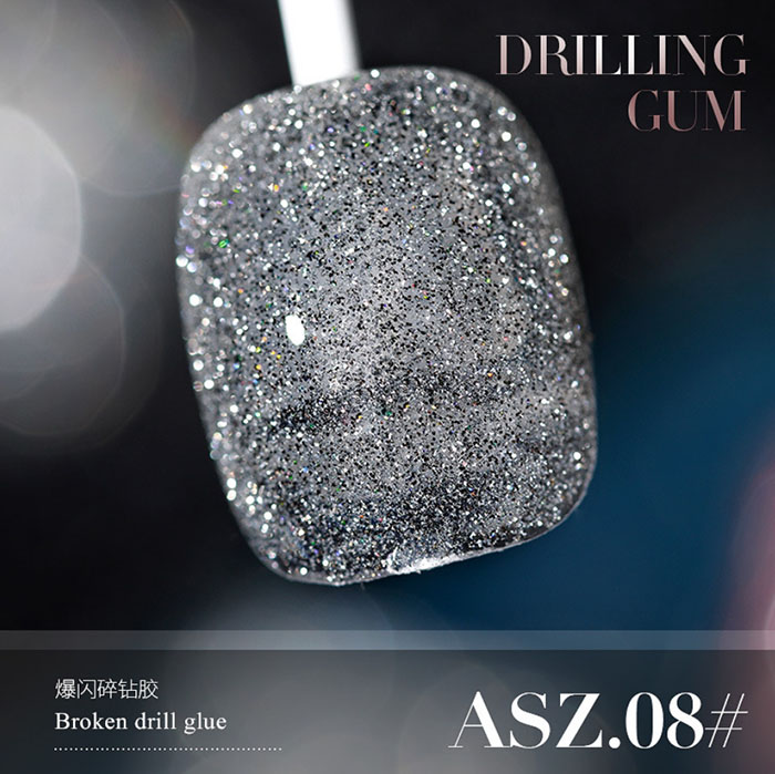 [HCM]Sơn gel AS nhũ flash siêu sáng mã ASZ sơn móng pha lê kim cương 15ml (cần hơ đèn UV)