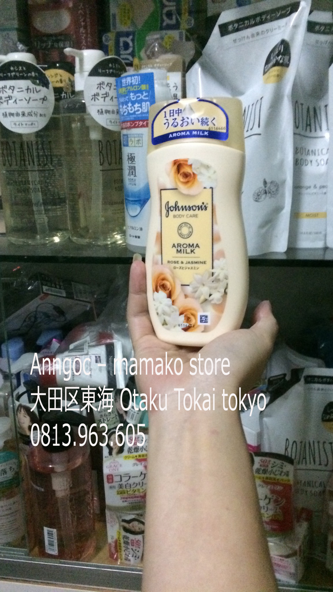 [HCM](dòng Aroma milk) Sữa Dưỡng Thể  Jo.hn.so.n Body Care Aroma Milk Extra Care /hương hoa hồng và hoa nhài/2 phân loại