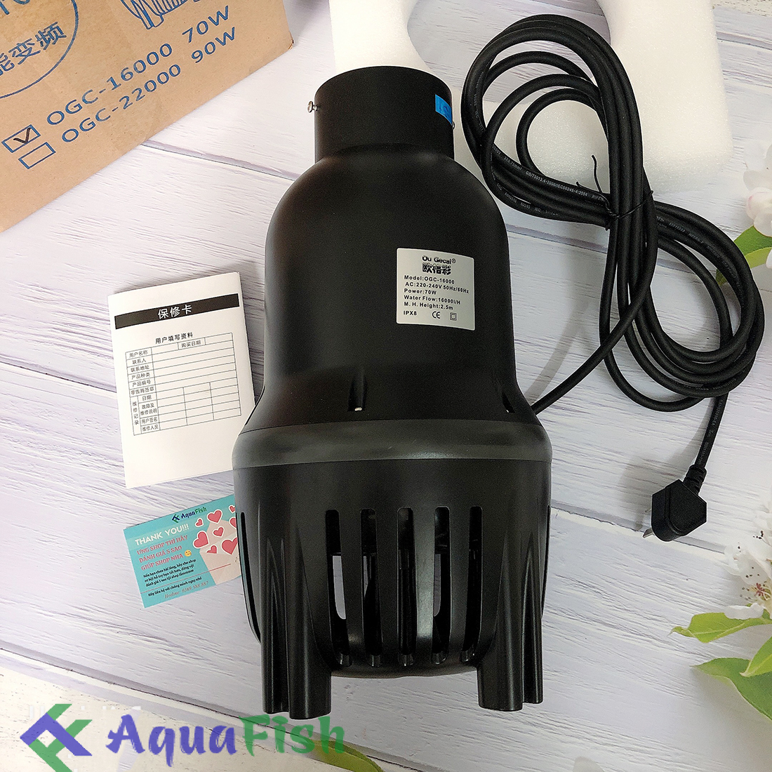 Máy Bơm Chìm Hồ Cá Koi OGC 16000 và OGC 22000