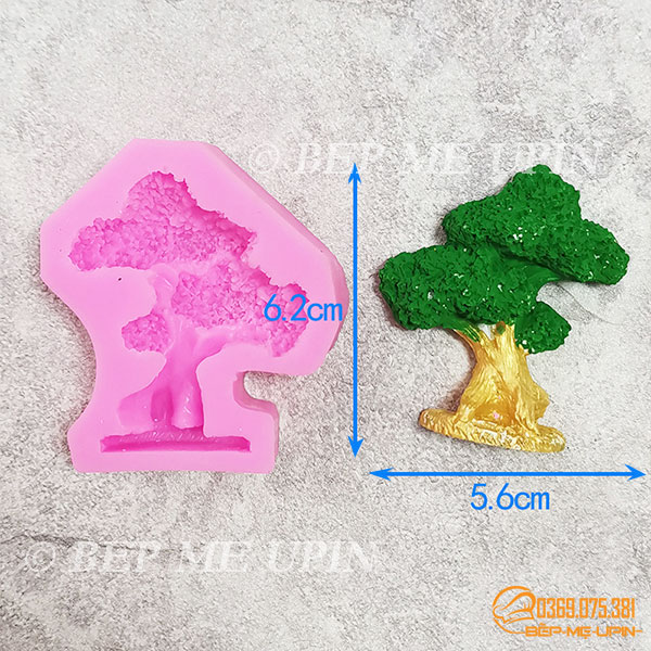Khuôn silicon cây đa 6cm