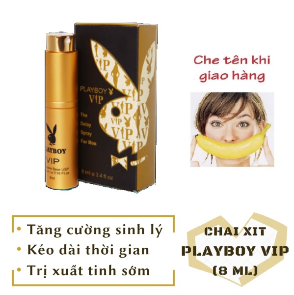 Chai xịt_PLAYBOY VIP cao cấp tăng cường sinh_lý nam mạnh mẽ (chai 8 ml) - hàng chính hãng giá rẻ