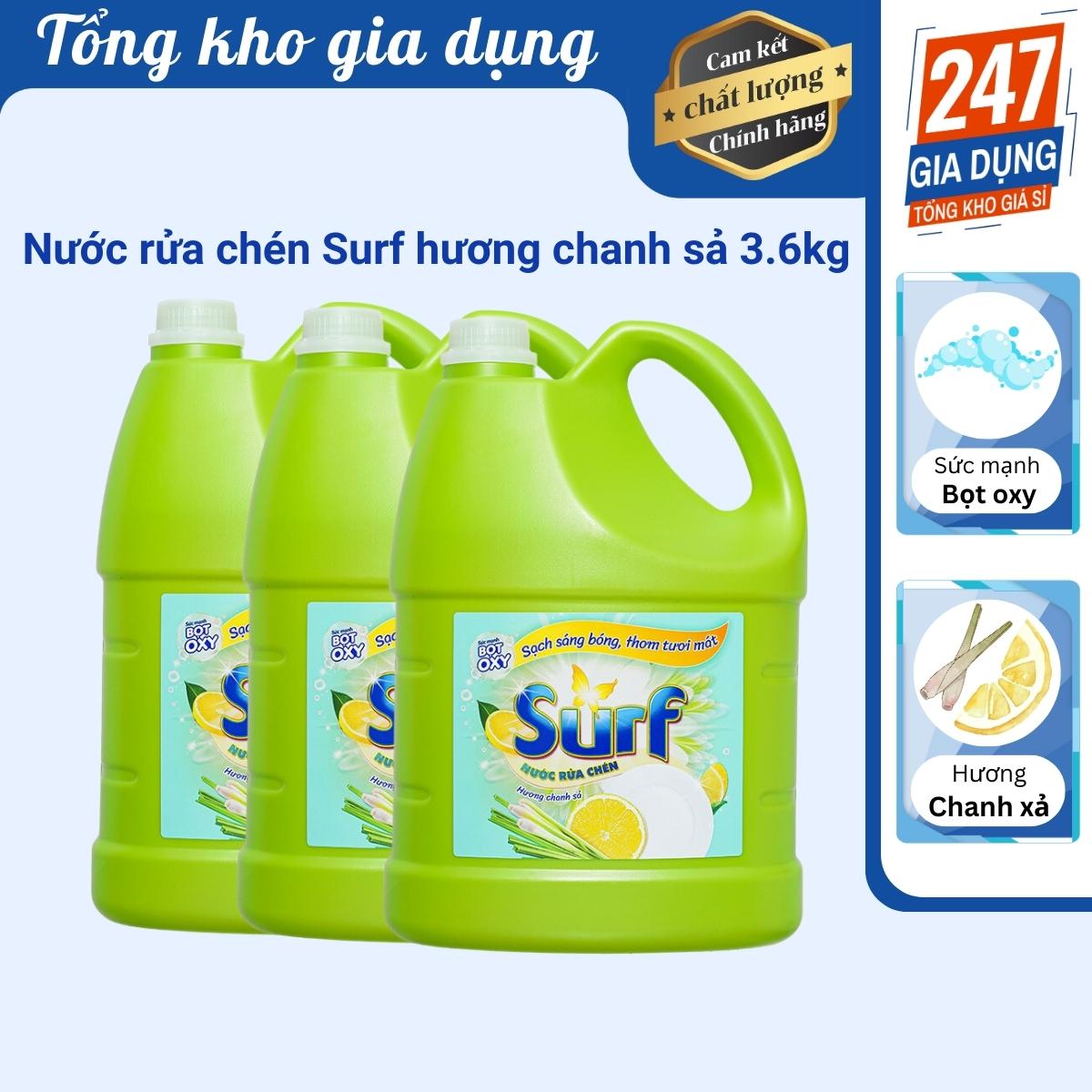 Nước rửa chén Surf hương chanh sả 3.6kg