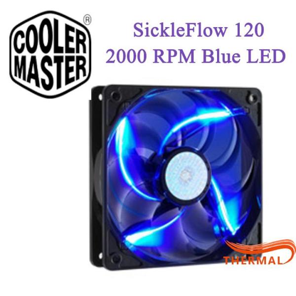 Bảng giá Quạt Fan Case 12cm Cooler Master SickleFlow 120 2000 RPM Blue LED [ThermalVN] - Led xanh, Sức gió tốt, Thổi nhiệt thùng máy hiệu quả Phong Vũ