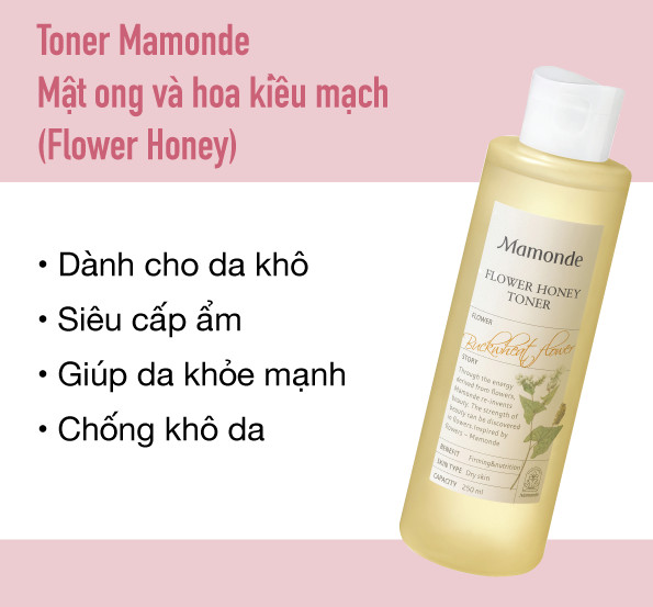 Nước cân bằng da nước hoa hồng toner Mamonde Toner Diếp Cá Pore Clean, Rose, Rau Má 250ML