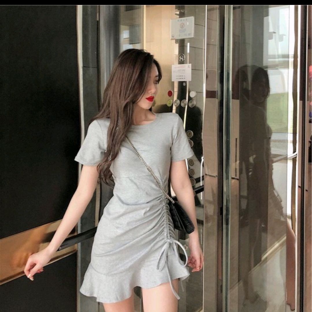 [ Chuyên sỉ ] Váy Đầm body đuôi cá rút dây eo Siêu Hot - FREESHIP