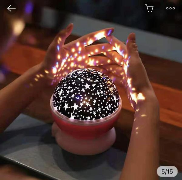 Đèn led vũ trường cầu trăng sao kết nối bluetooth